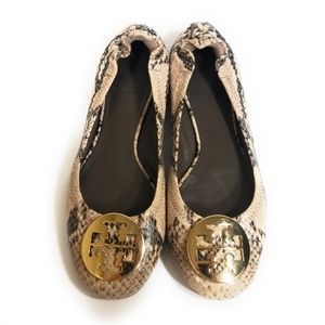 Tory Burch Reva Women Snake Pattern Ballet Flats 6